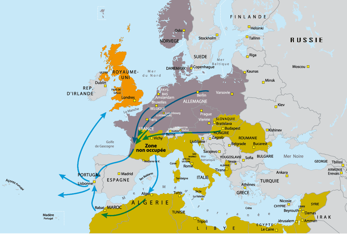 L'Europe en 1940